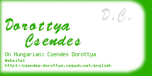 dorottya csendes business card